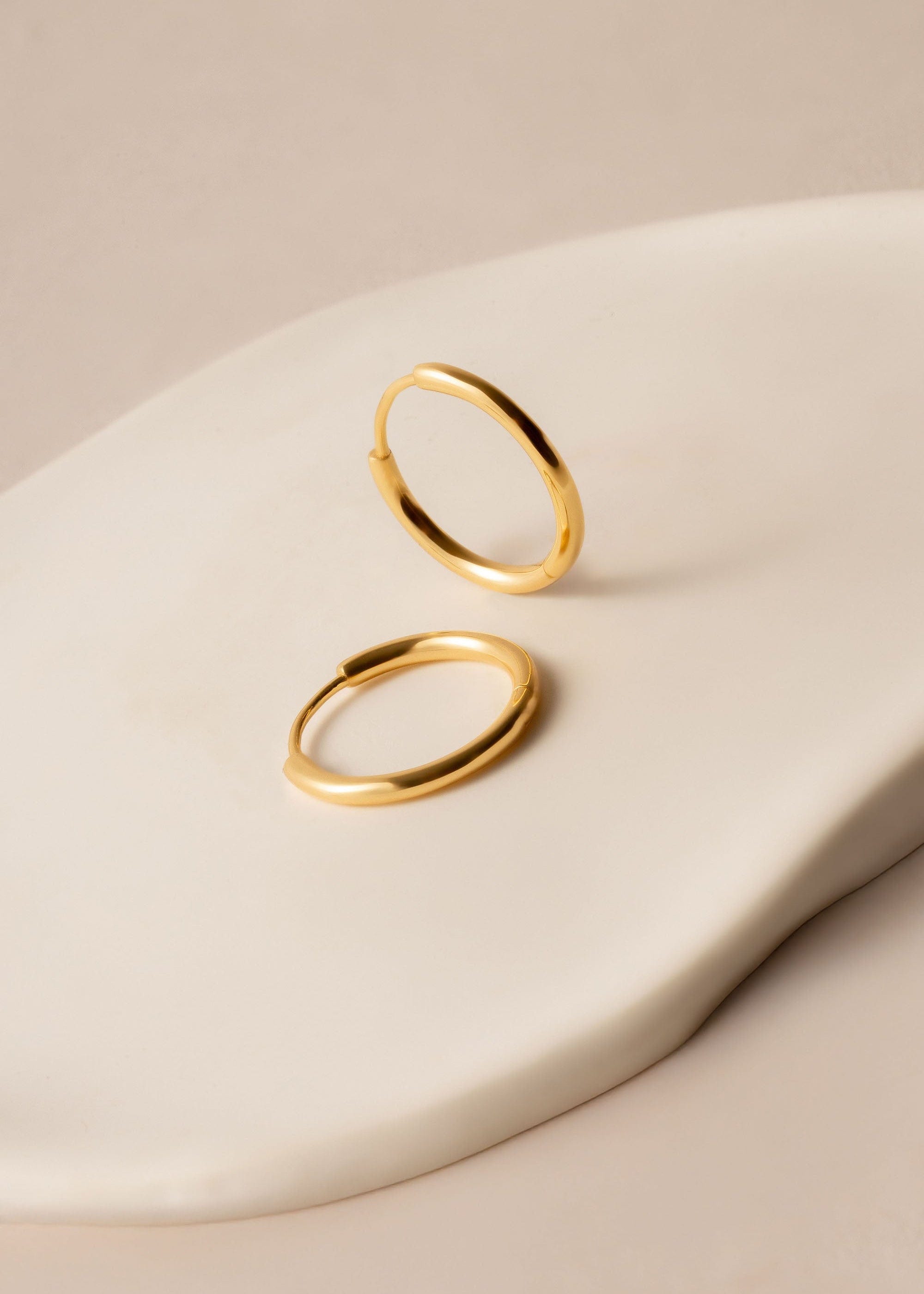 ellenoe Ohrringe 925 Sterling Silver / 18k vergoldet / Gold HOOPS MELANIE - OHRRINGE - 18K VERGOLDET