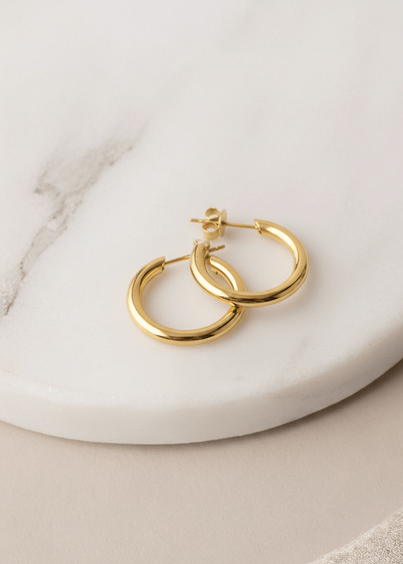 ellenoe Ohrringe 925 Sterling Silver / 18K vergoldet / Gold HOOPS SARAH - OHRRINGE - 18K VERGOLDET