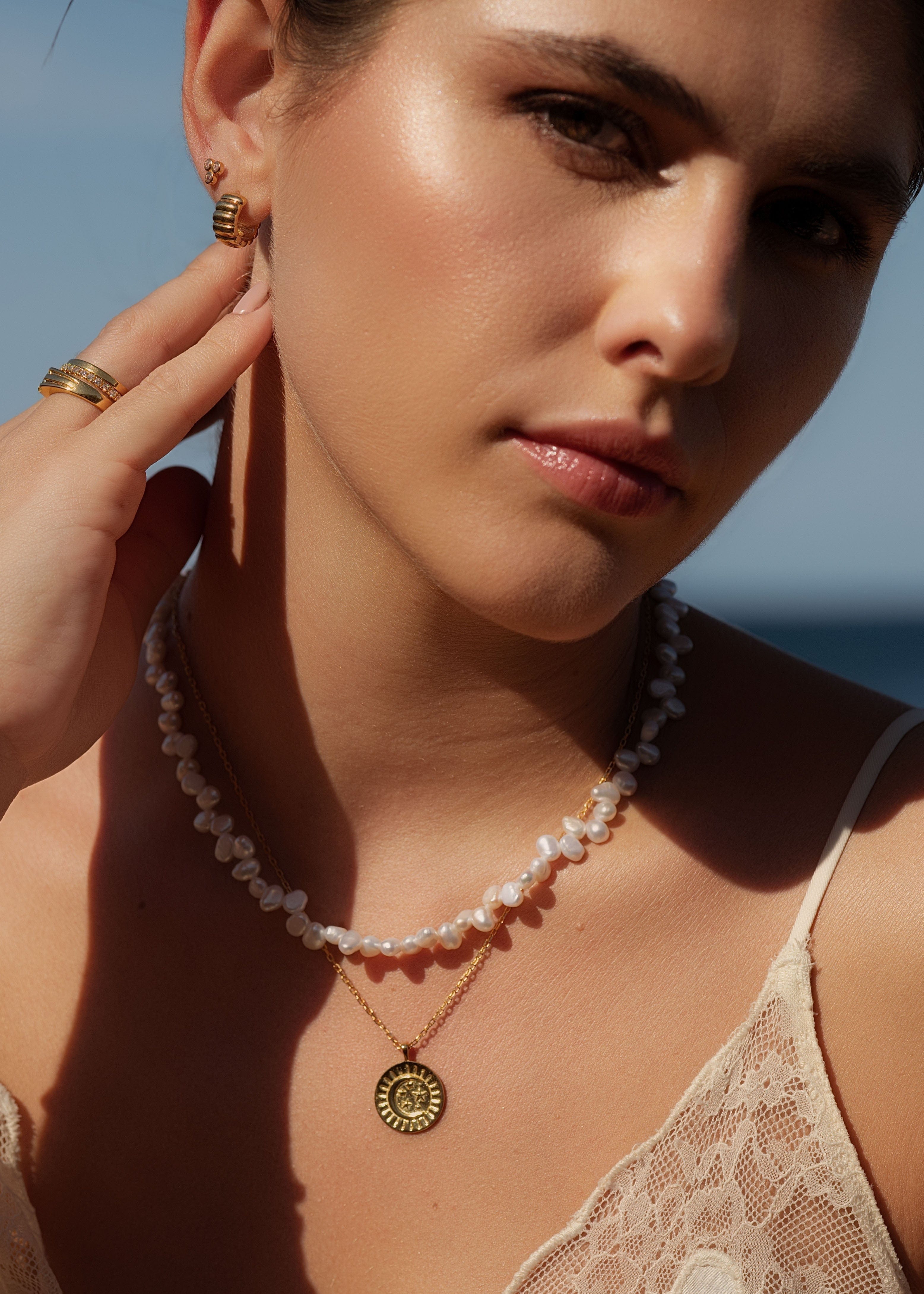 ellenoe Ohrringe 925 Sterling Silver / 18k vergoldet / Gold SMALL HOOPS LIVIA - OHRRINGE - 18K VERGOLDET