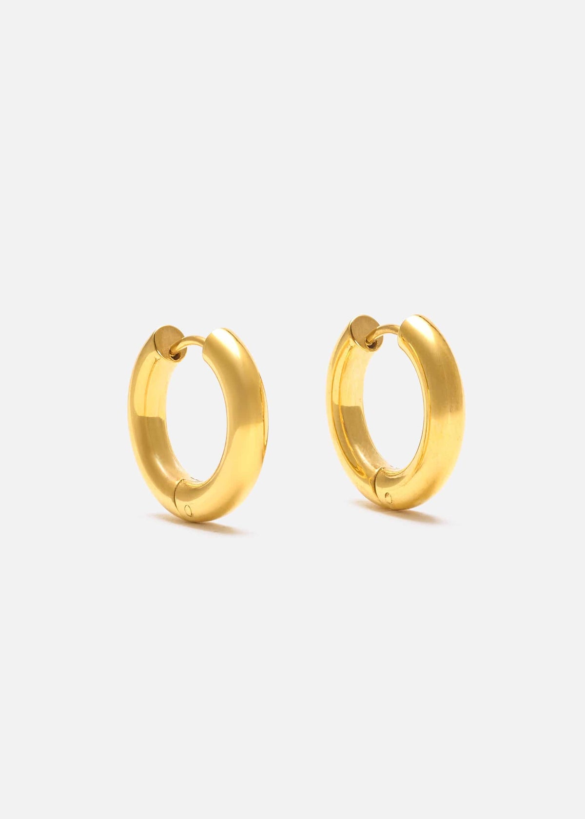ellenoe Ohrringe Gold CHUNKY HUGGIE HOOPS NELE - OHRRINGE - EDELSTAHL 18K VERGOLDET