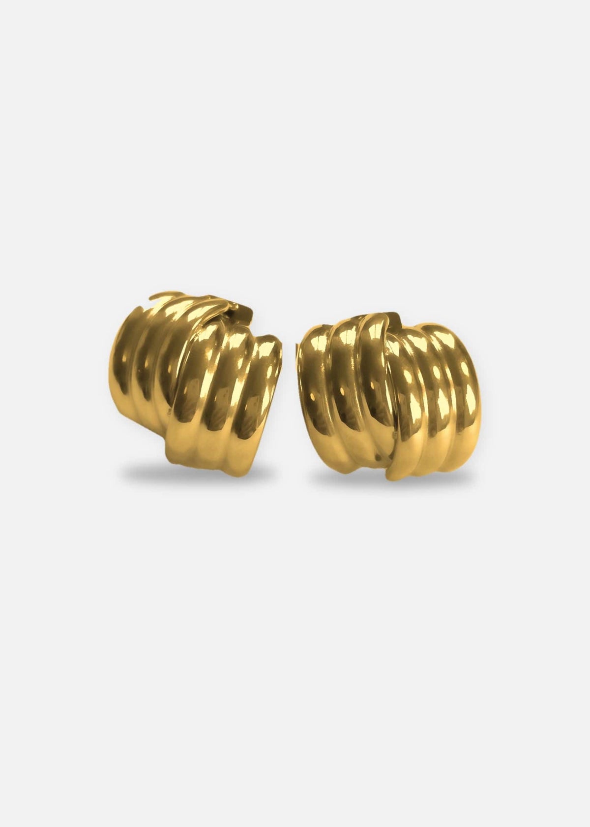 ellenoe Ohrringe Gold DOME OHRRINGE URSINA - OHRRINGE - EDELSTAHL 18K VERGOLDET