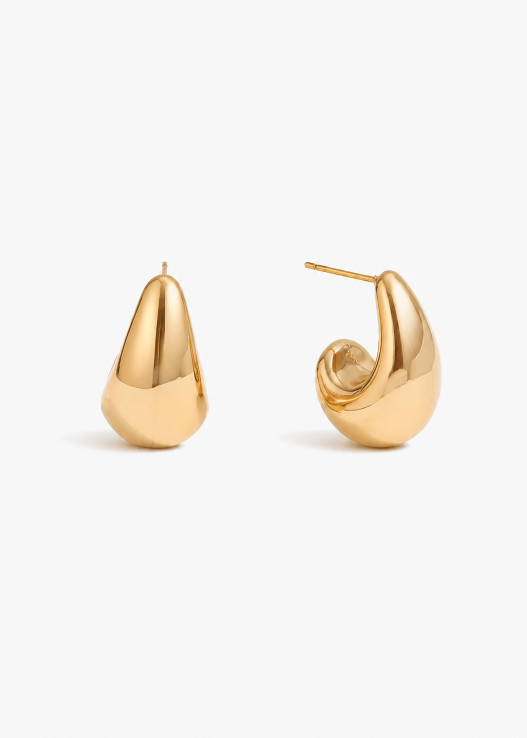 ellenoe Ohrringe Gold DROP OHRSTECKER GABRIELA - OHRRINGE - EDELSTAHL 18K VERGOLDET