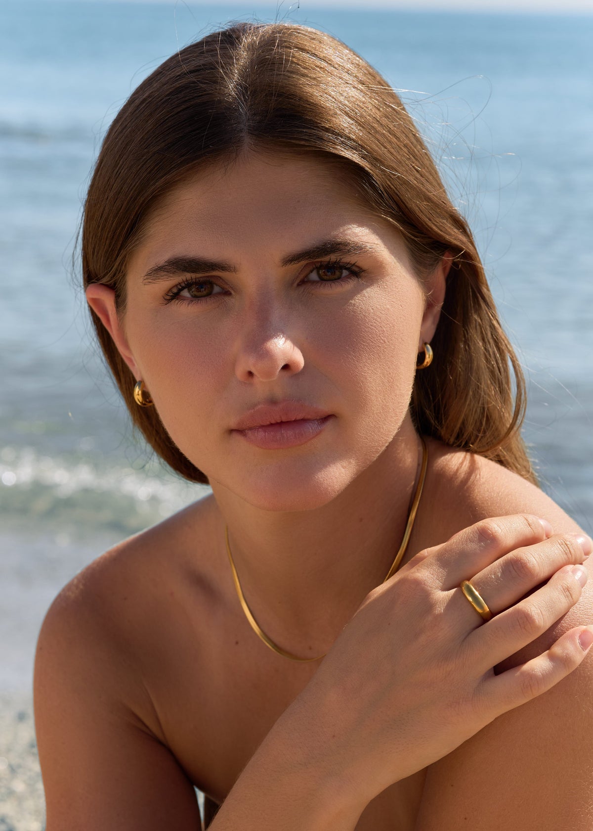 ellenoe Ohrringe Gold HOOPS CHIARA – OHRRINGE – 18K VERGOLDET