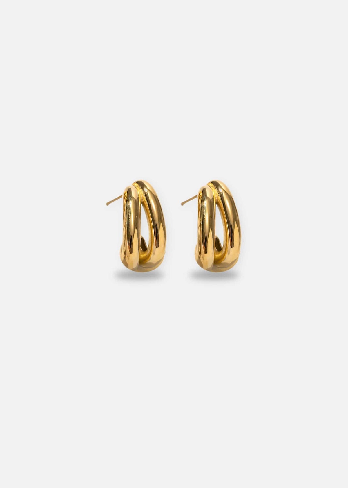 ellenoe Ohrringe Gold OHRSTECKER SAMIRA – OHRRINGE – 18K VERGOLDET / SILBERFARBEN