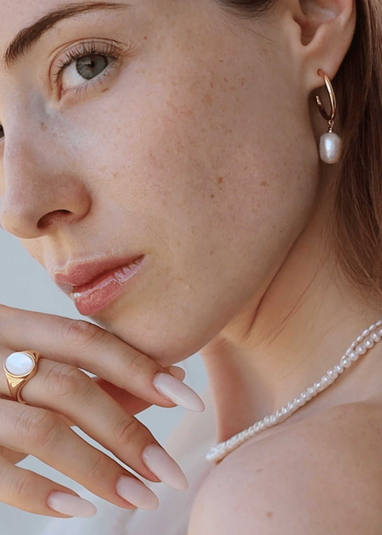 ellenoe Ohrringe Gold PERLENOHRRINGE LENA - OHRRINGE - 18K VERGOLDET