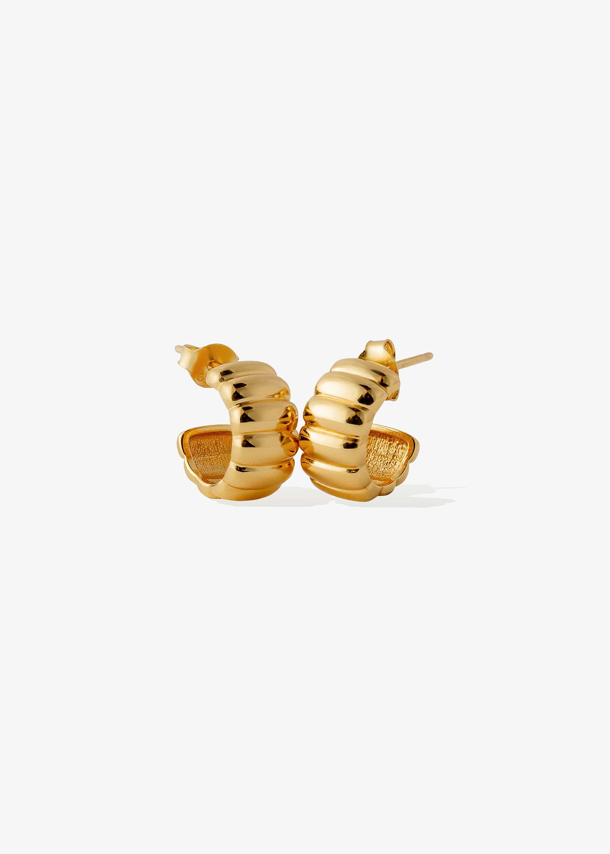 ellenoe Ohrringe Gold SMALL HOOPS LIVIA - OHRRINGE - 18K VERGOLDET
