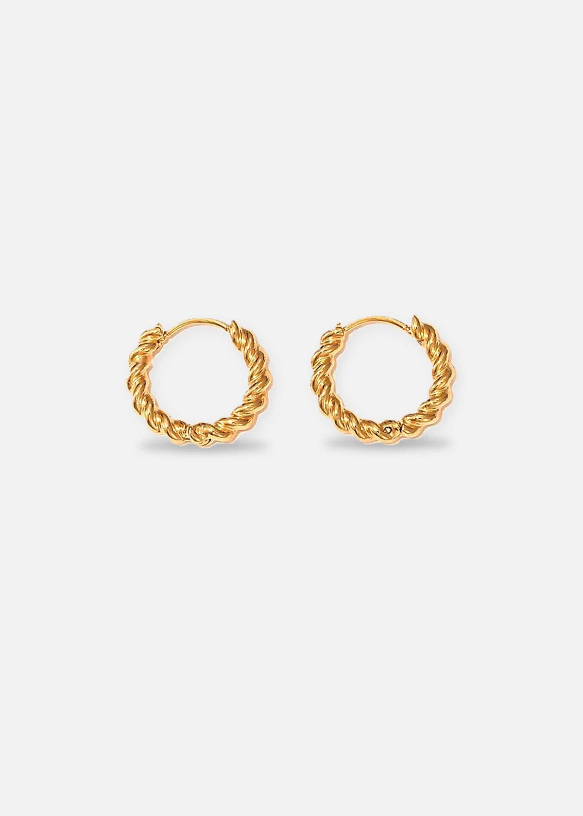 ellenoe Ohrringe Gold TWIST HOOPS JOHANNA - OHRRINGE - EDELSTAHL 18K VERGOLDET