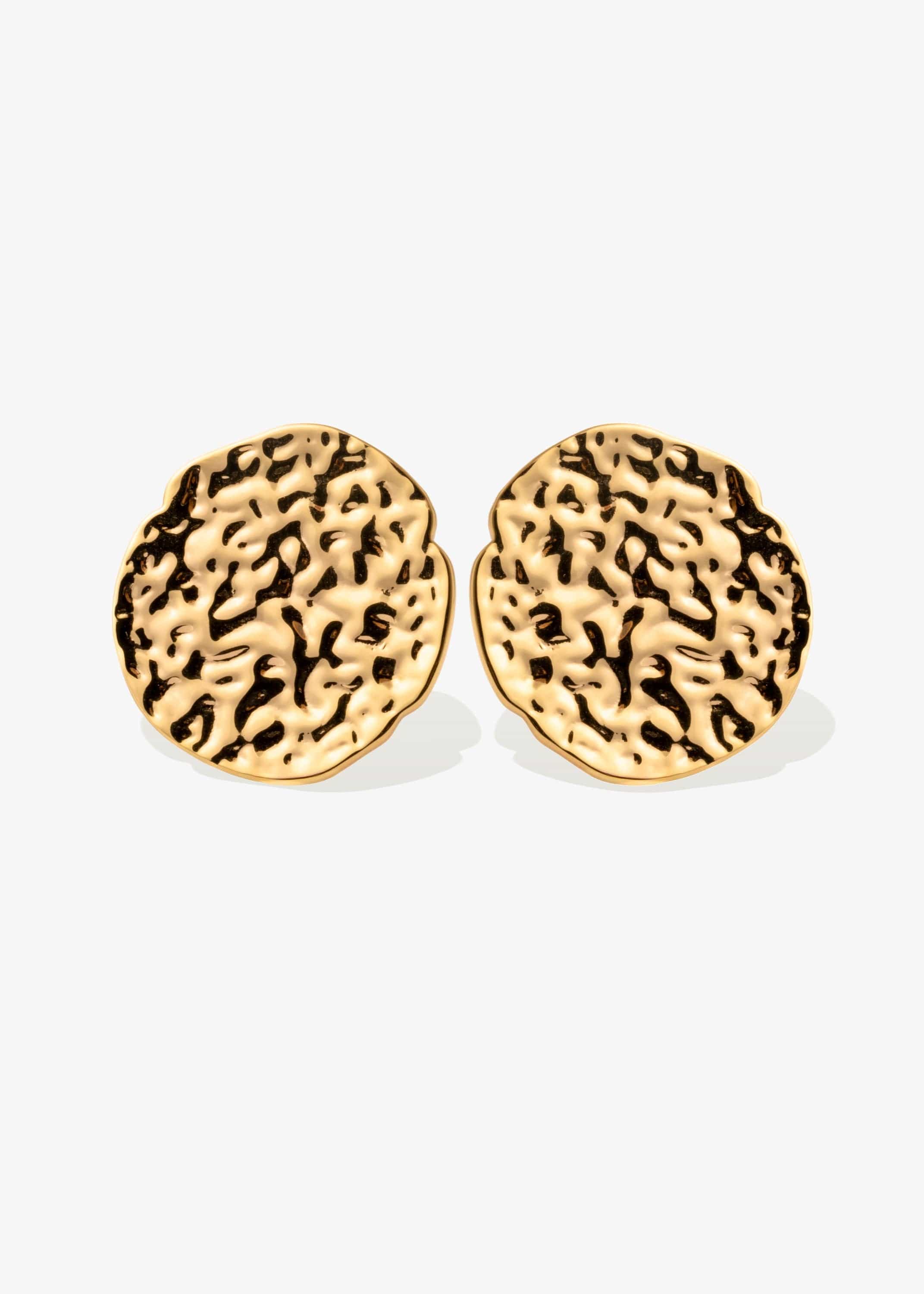 ellenoe Ohrringe Messing / 18k vergoldet / Gold STATEMENT OHRSTECKER LEYA - OHRRINGE - 18K VERGOLDET