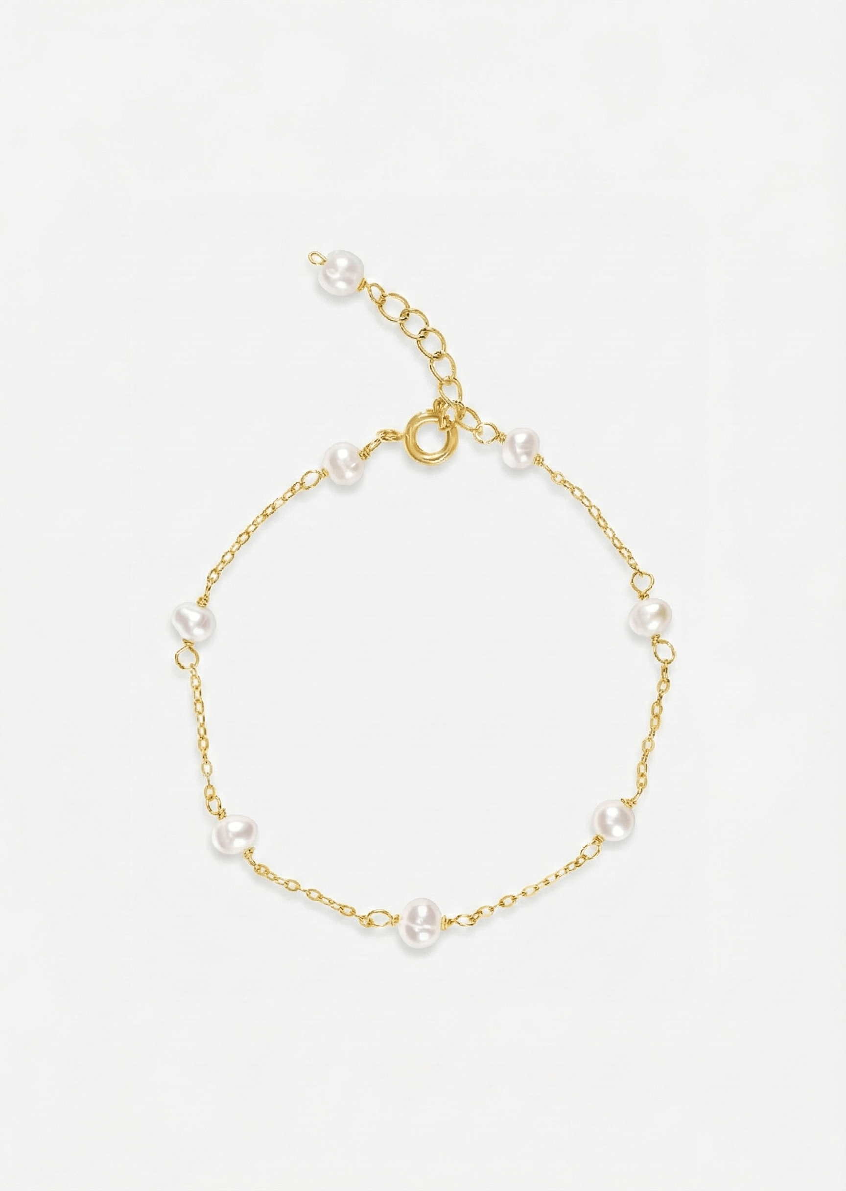 ellenoe Perlenarmband 925 Sterling Silver / Messing / 18K vergoldet / Natürliche Perlen / Gold PERLENARMBAND NORA - ARMBÄNDER - 18K VERGOLDET