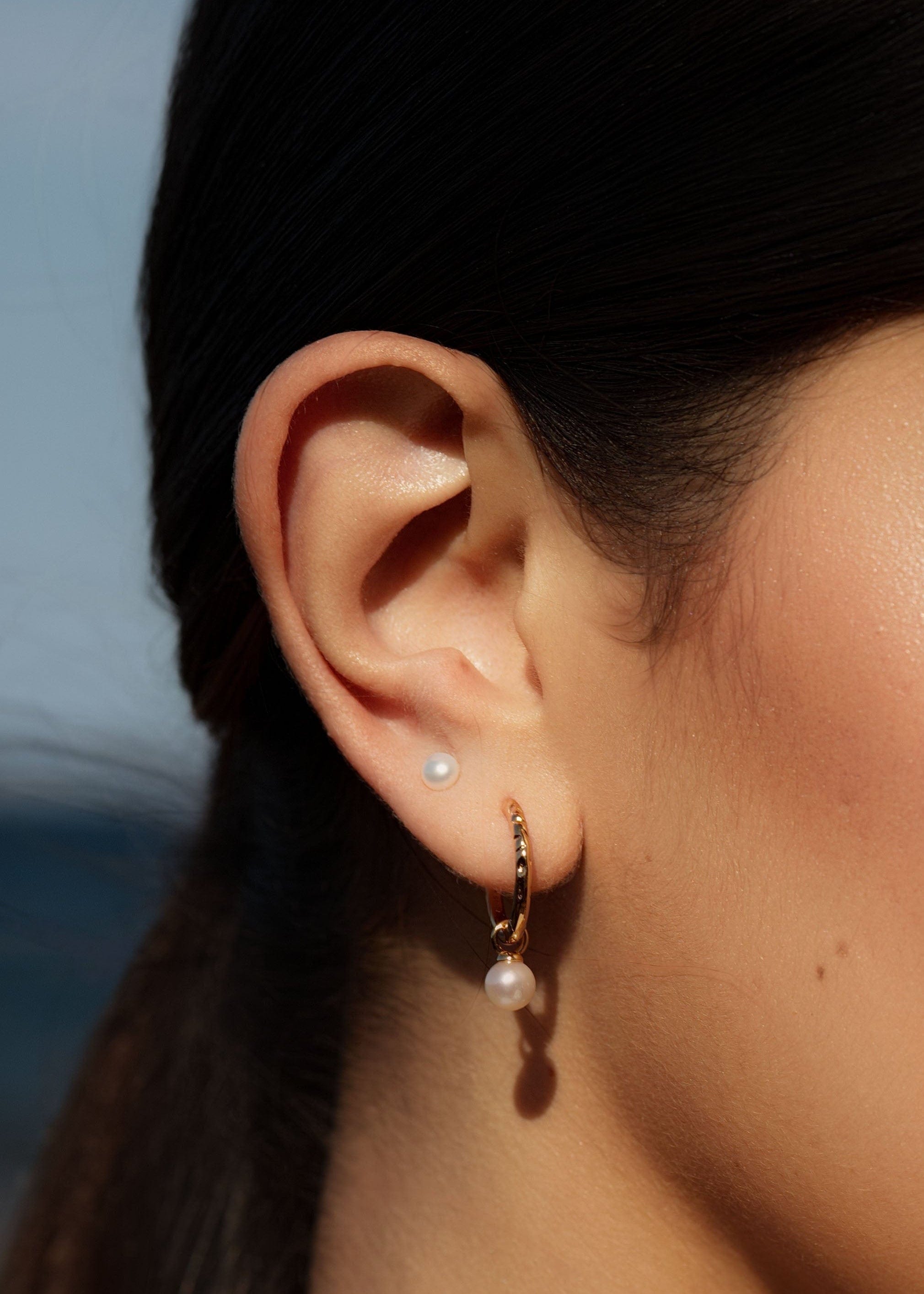 ellenoe Perlenohrringe 925 Sterling Silver / 18k vergoldet / Natürliche Perlen / Gold PERLENOHRRINGE NICOLE - OHRRINGE - 18K VERGOLDET