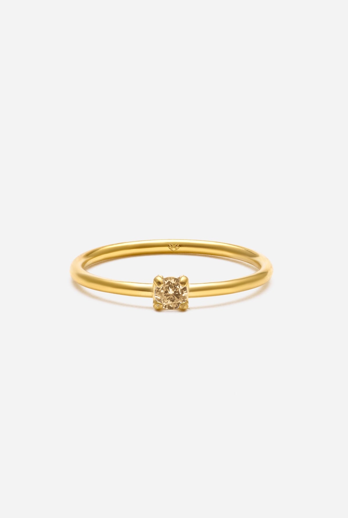 ellenoe Ringe 52 / Champagner RING MONA – RINGE – 18K VERGOLDET