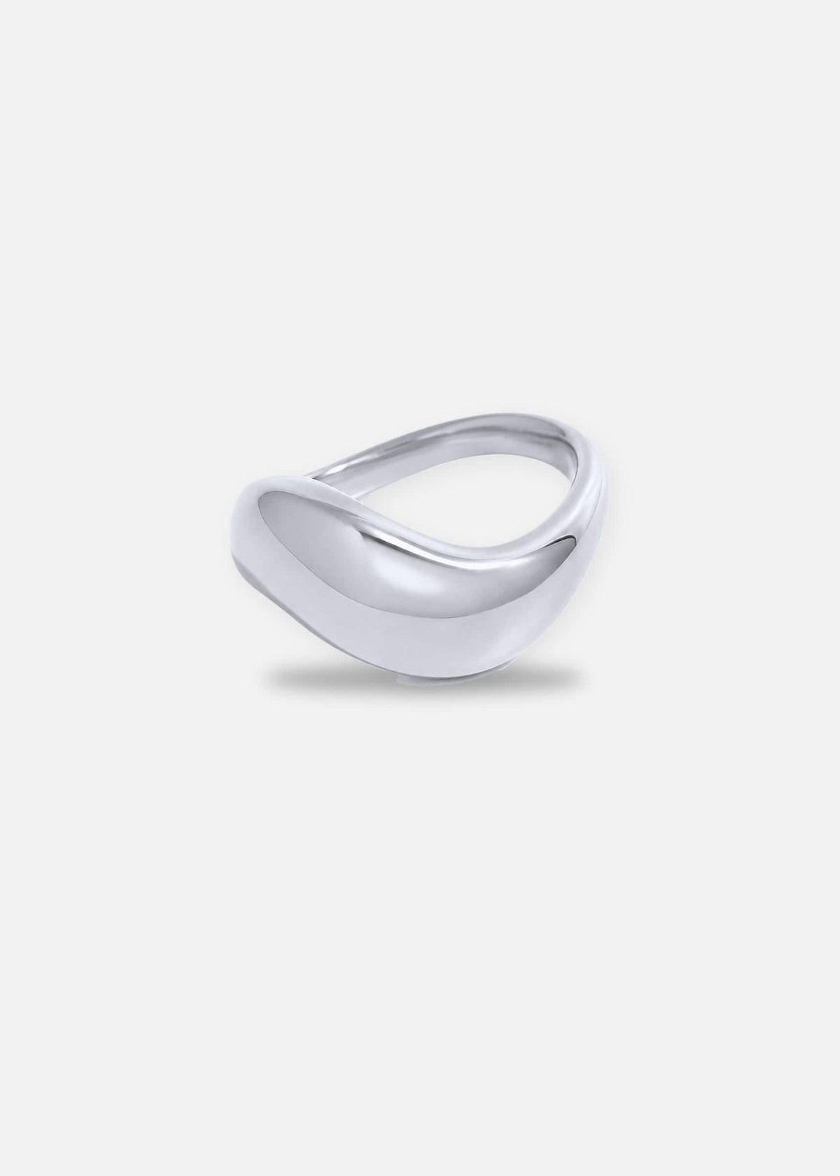 ellenoe Ringe 52 / Silber WAVE DOME RING JOSEFINE - RINGE - EDELSTAHL 18K VERGOLDET