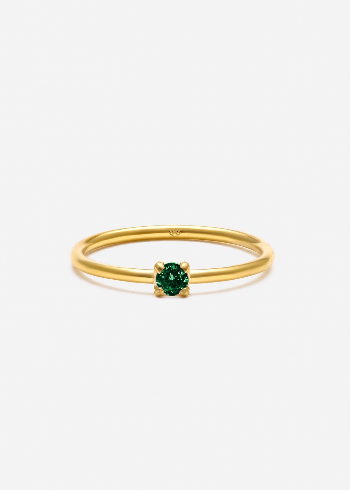 ellenoe Ringe 52 / Smaragdgrün RING MONA – RINGE – 18K VERGOLDET