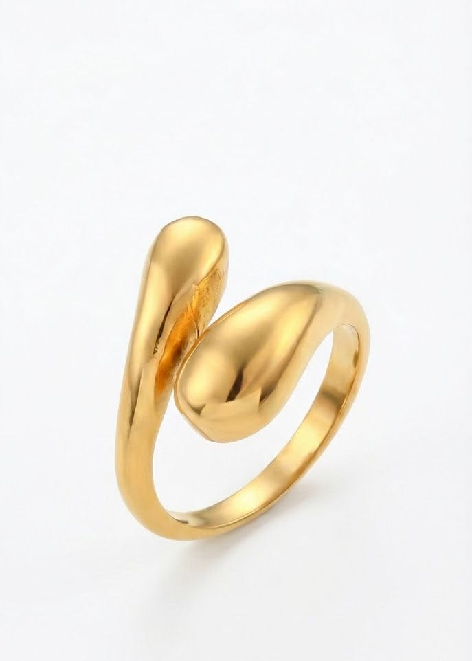 ellenoe Ringe Einheitsgrösse / 925 Sterling Silver / 18k vergoldet / Gold RING DEBORA - VERSTELLBARE RINGE - 18K VERGOLDET