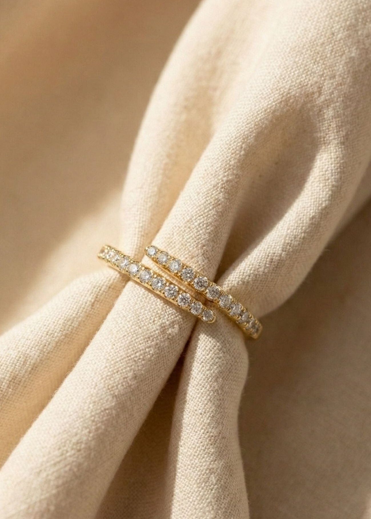 ellenoe Ringe RING CLARISSA - VERSTELLBARE RINGE - 18K VERGOLDET