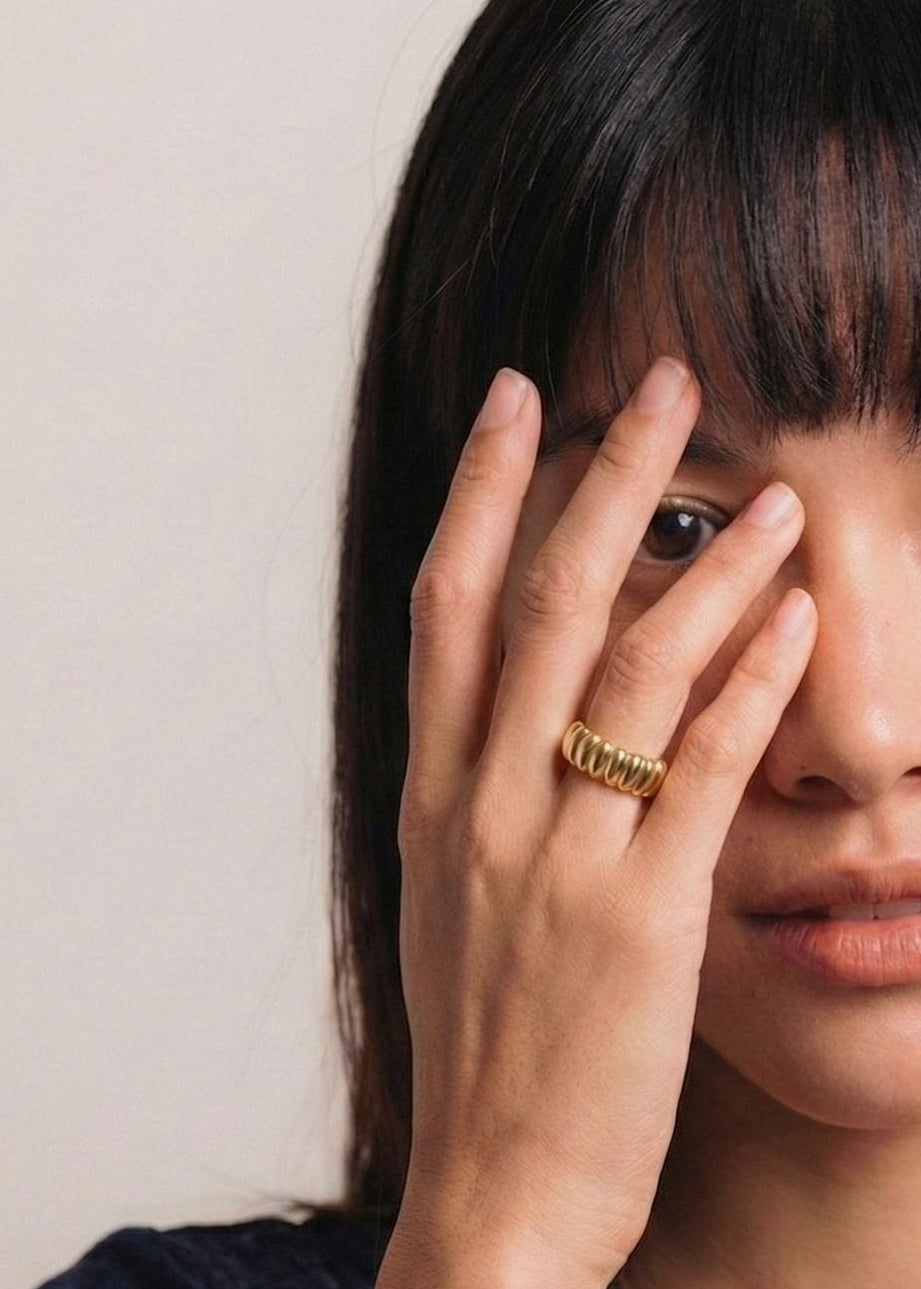 ellenoe Ringe RING LIVIA - RINGE - 18K VERGOLDET