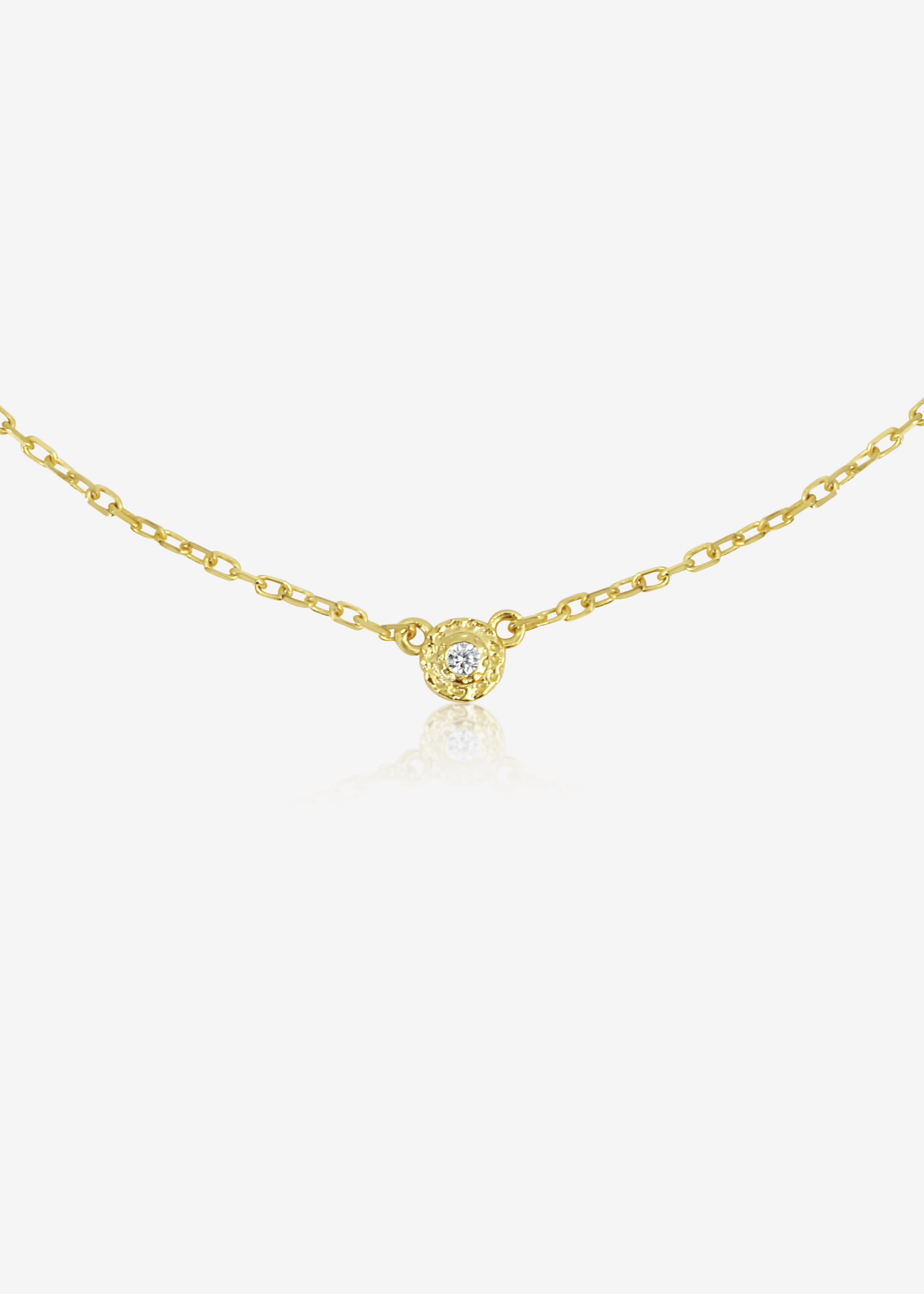 ellenoe Halskette 925 Sterling Silver / 18K vergoldet / Zirkonia / Gold HALSKETTE NEGIN - HALSKETTEN - 18K VERGOLDET