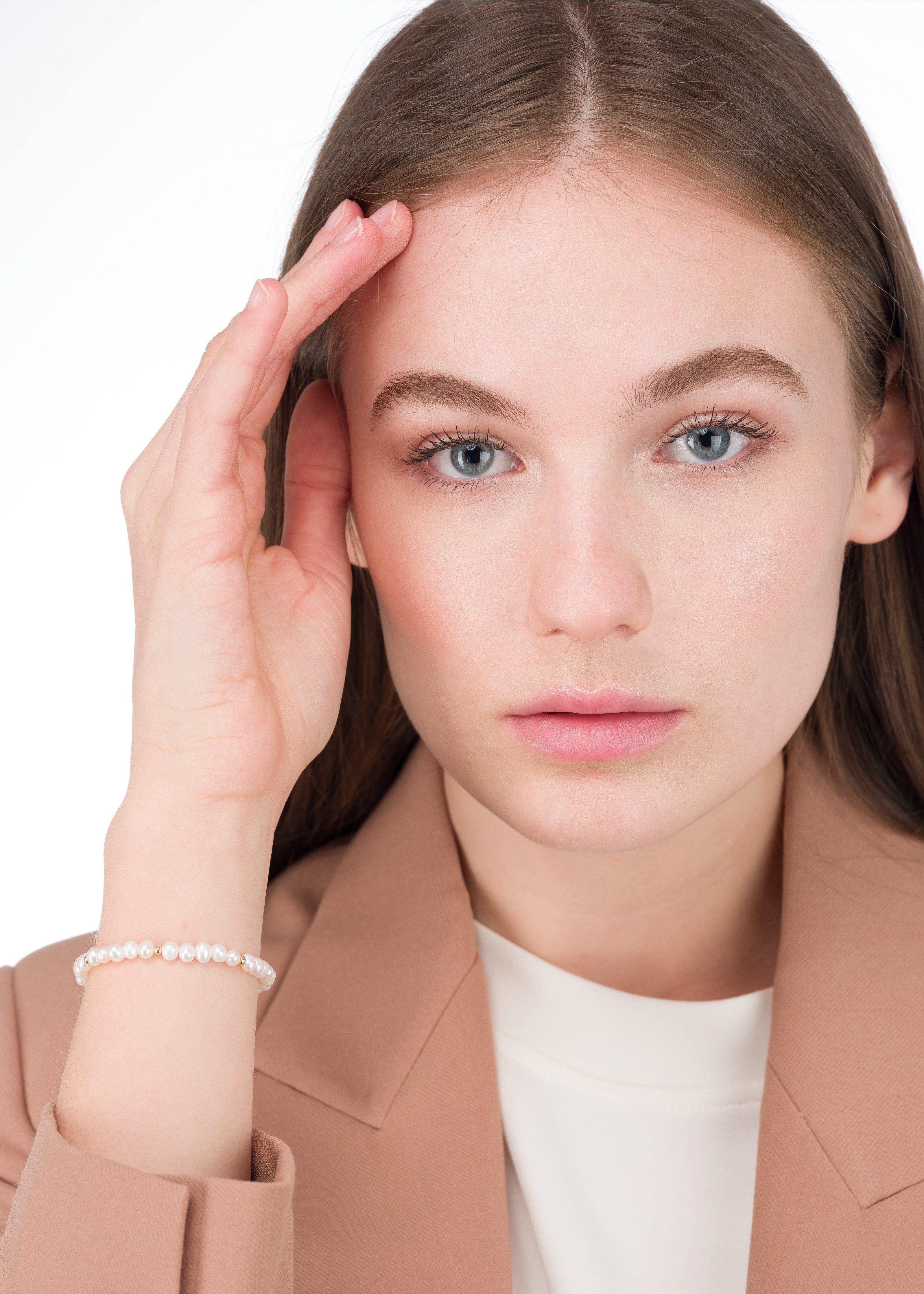 ellenoe Perlenarmband PERLENARMBAND LINDA - ARMBÄNDER - 18K VERGOLDET